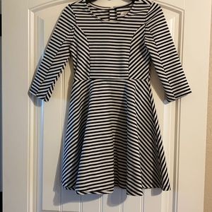 Fab kits black and whit flair dress